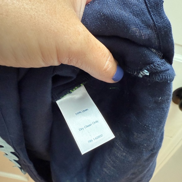 NWT Sail to Sable ric rac RAINBOW trim linen tunic dress - Picture 6 of 7